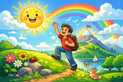 Optimistic - Hopeful and confident about the future or the success of something.