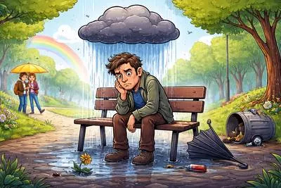 Pessimistic - Tending to see the worst aspect of things or expecting bad results.