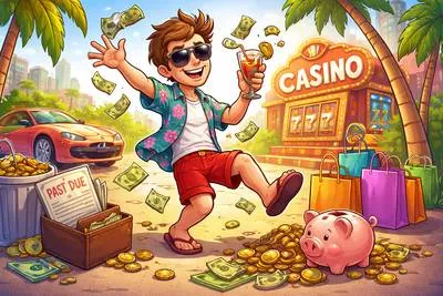 Improvident - Not showing foresight; spending money carelessly without thinking about the future.