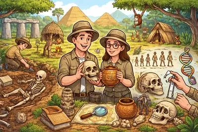 Anthropology - The study of human societies, cultures, and their development.