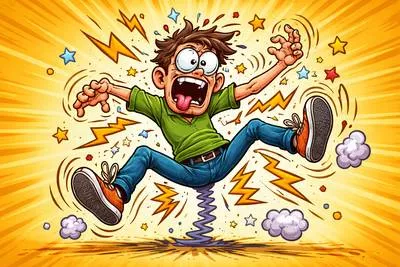 Spasmodic - Occurring suddenly for a short time and not regularly.