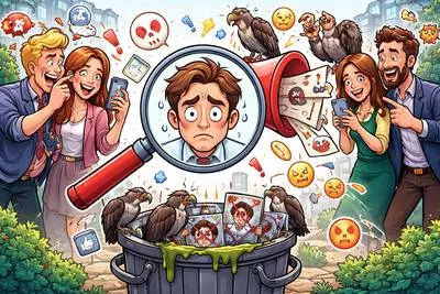 Defame - Damage the good reputation of someone by saying false or evil things about them.