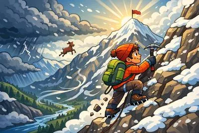 Persevere - Continue steadily in a course of action despite difficulties or obstacles.