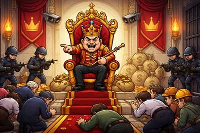 Autocracy - A system of government in which one person has complete power.