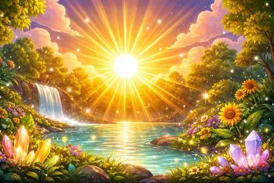 Lucent - Glowing with light; clear and shining. (प्रकाशमान; चमकदार)