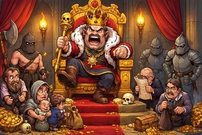 Tyrant - A cruel and oppressive ruler or person who uses power harshly and unjustly.