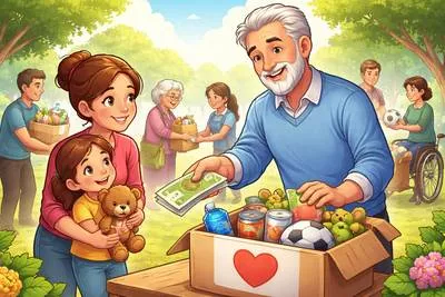 Benefactor - A person who gives money or other help to a person or cause.