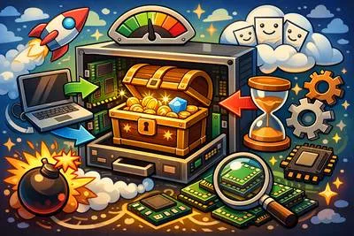 Cache - A hidden store of valuables, supplies, or data kept for future use.
