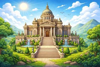 Edifice - A large and impressive building. (भव्य भवन)