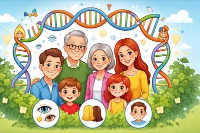 Hereditary - Passed from parents to children through genes or family tradition.