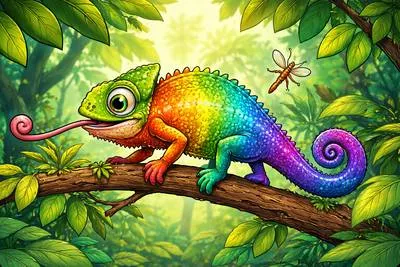 Chameleon - A person who easily changes ideas, behavior, or appearance according to the situation; also a type of lizard known for changing color.