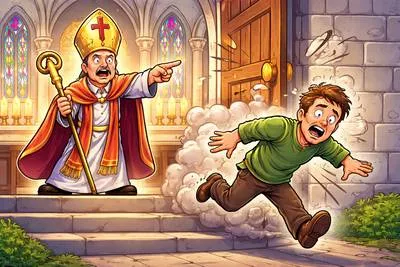 Excommunicate - Officially exclude someone from participation in the sacraments or services of the Church; reject from a religious community.