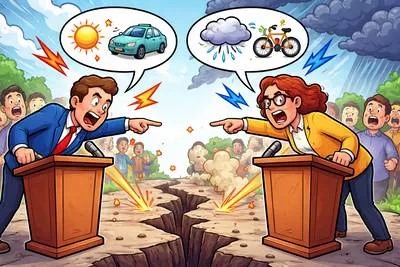 Controvert - Deny, dispute, or argue against a statement or opinion. (खंडन करना)
