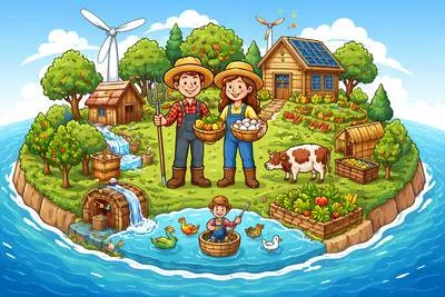 Autarky - Economic independence or self-sufficiency of a country.