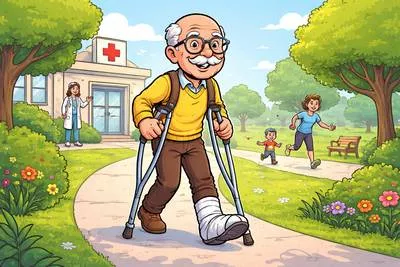 Ambulatory - Able to walk; relating to moving about or walking.