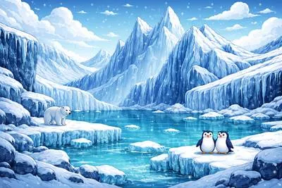 Glacial - Extremely cold; very slow or unfriendly in manner.