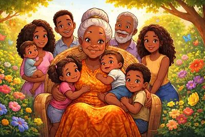 Matriarch - A woman who is the head of a family or tribe; a powerful older woman in a family or group.
