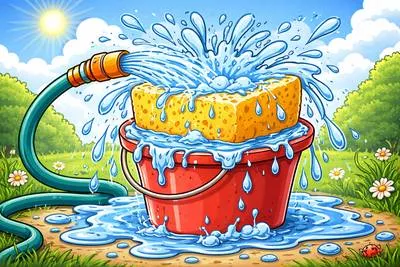 Saturate - Fill completely or soak thoroughly to the maximum limit.