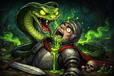Envenom - To poison or to fill with bitterness, malice, or venom.