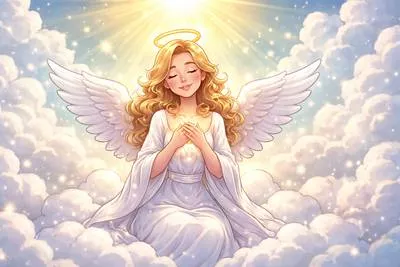 Beatific - Showing blissful happiness or heavenly peace.
