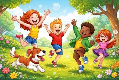 Cavort - Jump or dance around excitedly in a playful way.