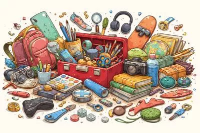 Paraphernalia - Miscellaneous articles, equipment, or accessories associated with a particular activity or person.