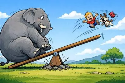 Disproportionate - Too large or too small in comparison with something else; not in proper proportion.