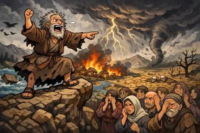 Jeremiad - A long, mournful complaint or lamentation; a list of sorrowful complaints. (विलापपूर्ण शिकायत)