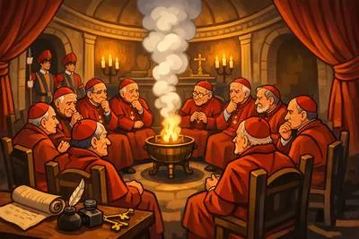 Conclave - A private meeting or secret gathering, especially of important people for discussion. (गोपनीय सभा)