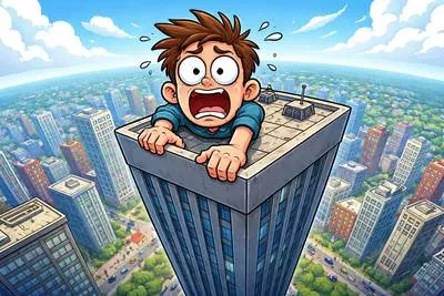 Acrophobia - An extreme or irrational fear of heights. (ऊँचाई का भय)
