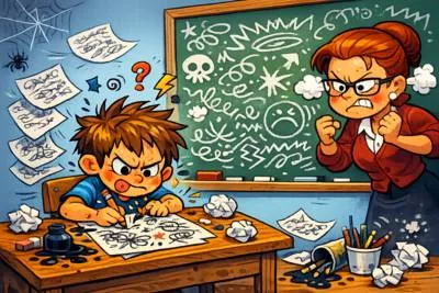 Cacography - Bad handwriting or poor spelling.