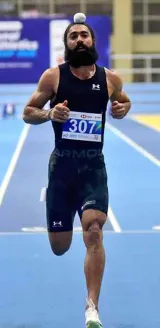 Gurindervir wins 60m gold in national record time