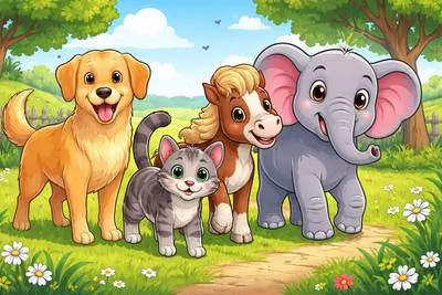 Quadruped - An animal that walks on four feet.