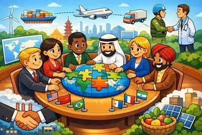 Multilateral - Involving more than two countries, groups, or parties. (बहुपक्षीय)