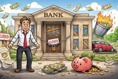 Bankruptcy - The state of being unable to pay debts and officially declared insolvent. (दिवालियापन)