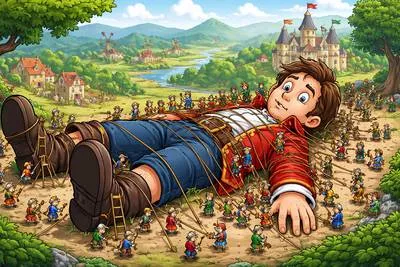 Lilliputian - Extremely small; a very small person or thing. (अत्यंत छोटा / बहुत छोटा व्यक्ति या वस्तु)