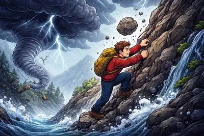 Adversity - A difficult or unpleasant situation; hardship or misfortune. (विपत्ति)