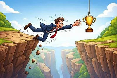 Overreach - To try to do more than is reasonable or allowed, especially by going beyond proper limits. (सीमा से आगे बढ़ना)