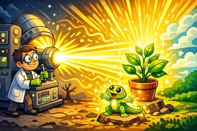 Irradiate - To light up, expose to radiation, or make something brighter and clearer.