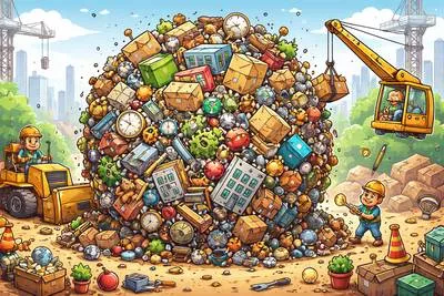 Agglomerate - Collect or form into a mass or group. (एकत्र करना)