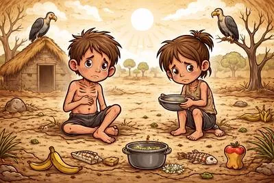 Malnutrition - Lack of proper nutrition caused by not having enough food or not eating enough healthy food.