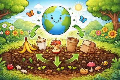 Biodegradable - Capable of being decomposed naturally by bacteria or other living organisms.
