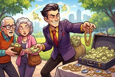 Swindle - Use deception to deprive someone of money or possessions.