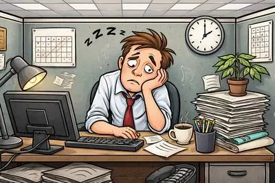 Humdrum - Dull, ordinary, and lacking excitement or variety. (नीरस / एकरस)