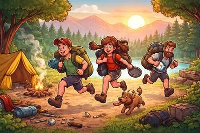 Decamp - To leave a place suddenly, secretly, or unexpectedly; also, to break camp and go away. (अचानक, चुपचाप, या बिना बताए किसी स्थान से चले जाना) 