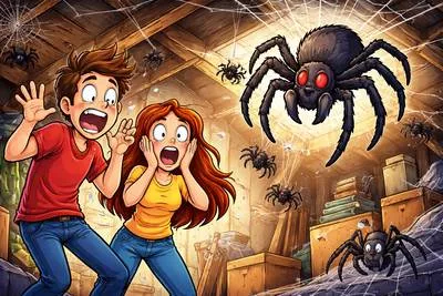 Arachnophobia - Extreme fear of spiders.