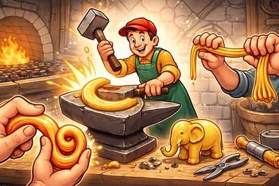 Malleability - The quality of being easily shaped, bent, or changed, either physically or mentally. (आसानी से ढलने, मुड़ने या परिवर्तित होने की क्षमता)
