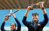 Palak and Mukesh win gold with a World record