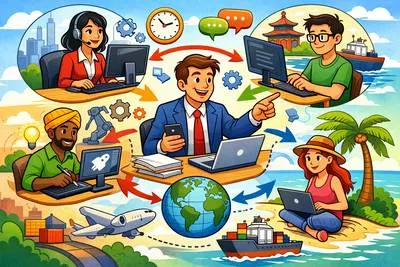 Outsource - Obtain goods or services from an outside supplier instead of doing the work internally.