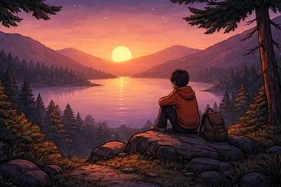 Solitude - The state of being alone, especially when it is peaceful and pleasant.
